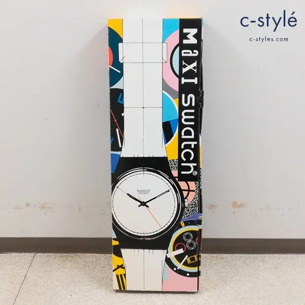 swatch スウォッチ MAXI 大型 壁掛け 時計 ブルー マキシ ウォッチ