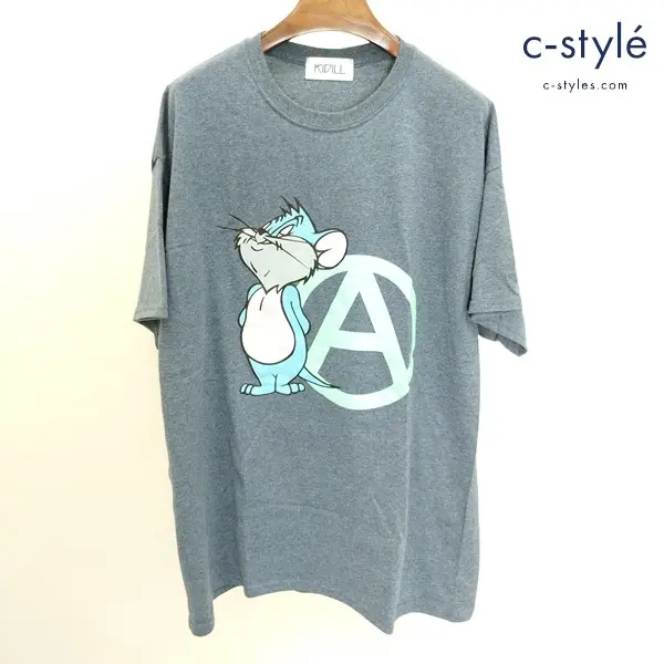 KIDILL キディル Limited ANARCHY Mouse T-shiets F ブルー系 半袖 Tシャツ プリント