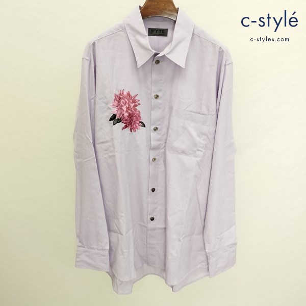 S’YTE サイト コットンブロード刺繍シャツ 3 薄紫色 UT-B35-205 1119 1994SS 日本製
