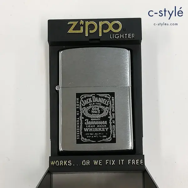 ZIPPO ジッポー JACK DANIELS ロゴ 85年製 オイルライター シルバー 喫煙具