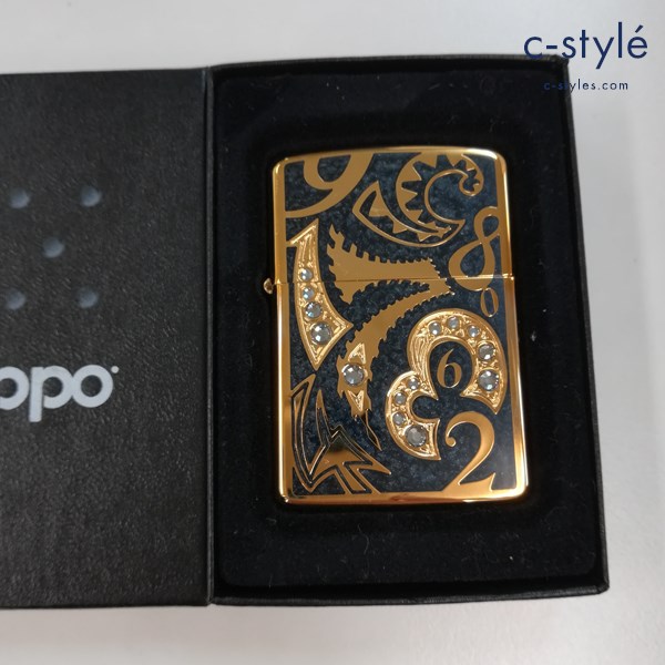 ZIPPO ジッポー ダイヤル ナンバー 数字 オイルライター ゴールド系 喫煙具
