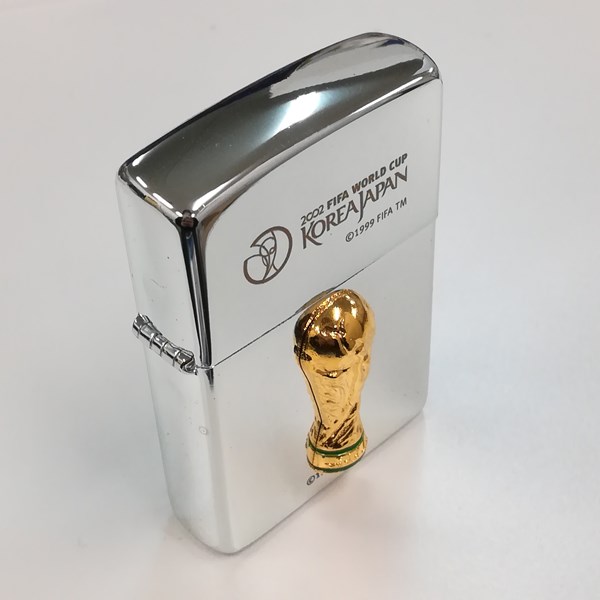 ZIPPO ジッポー WORLD CUP 2002 KOREA JAPAN 日韓 サッカー オイルライター シルバー ワールドカップ  喫煙具の買取金額(買取実績)