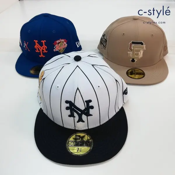 NEW ERA ニューエラ 59FIFTY キャップ 7・3/8 58.7cm MLB ヤンキース メッツ ジャイアンツ 計3点の買取金額(買取実績)