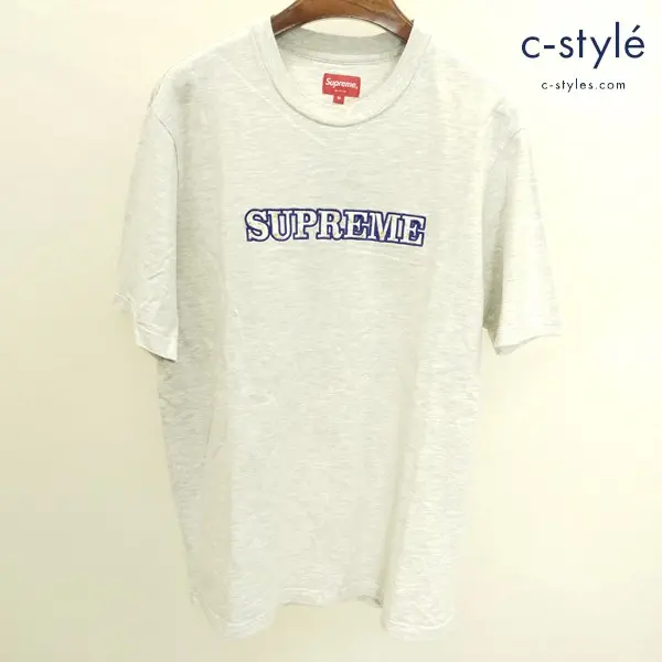 Supreme シュプリーム 18AW Floral Logo Tee M グレー 半袖 綿100