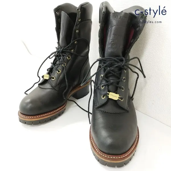 CHIPPEWA チペワ レースアップブーツ 8EE ブラック 25487 レザーブーツ USA製