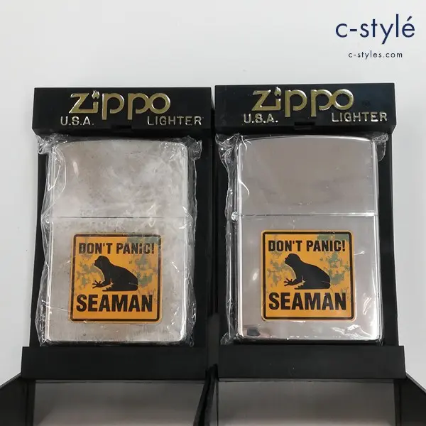 ZIPPO ジッポー ドリームキャスト DON’T PANIC! SEAMAN オイルライター シルバー 喫煙具