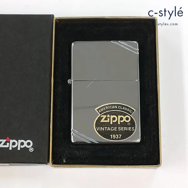 ZIPPO ジッポー VINTAGE SERIES 1937 フラットトップ オイルライター シルバー 喫煙具 ヴィンテージ