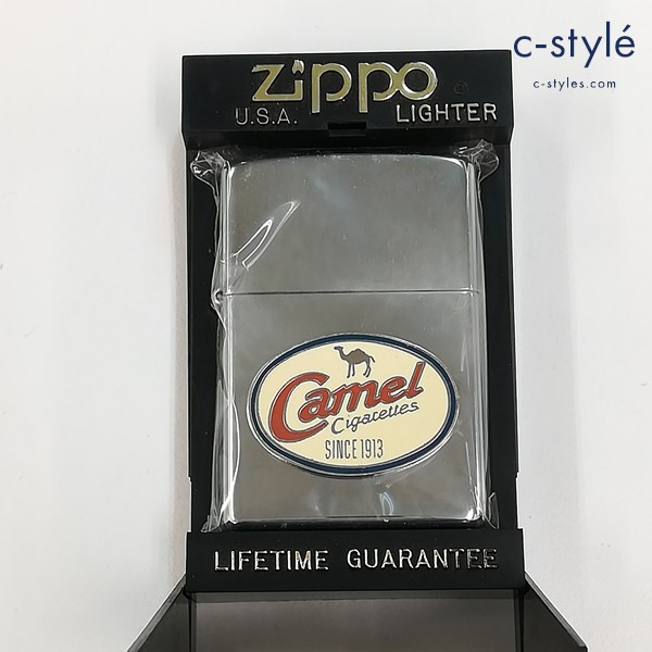 ZIPPO ジッポー CAMEL キャメル Cigarettes ロゴプレート オイルライター シルバー 喫煙具
