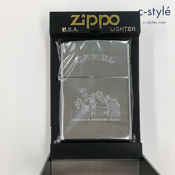 ZIPPO ジッポー CAMEL キャメル ヨーロッパモデル 限定 ピラミッド オイルライター シルバー 喫煙具
