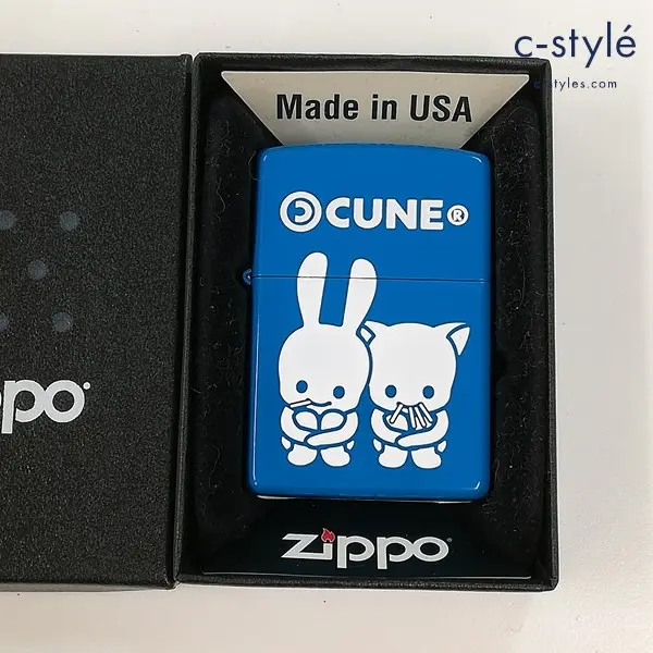 ZIPPO ジッポー CUNE キューン オイルライター ブルー 喫煙具