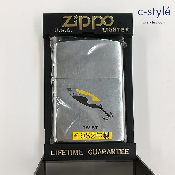 ZIPPO ジッポー 1982年製 TWIST オイルライター シルバー 喫煙具