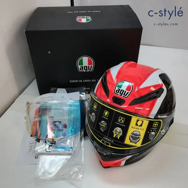 AGV エージーブイ Corsa R Casanova フルフェイスヘルメット XL マルチカラー イタリア製 バイク用品