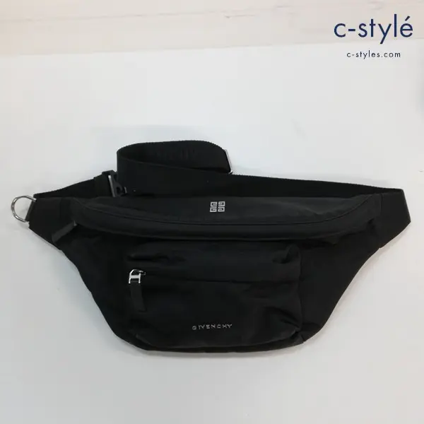 GIVENCHY ジバンシィ ESSENTIAL U BUM BAG ボディバッグ ブラック イタリア製 カバン 鞄