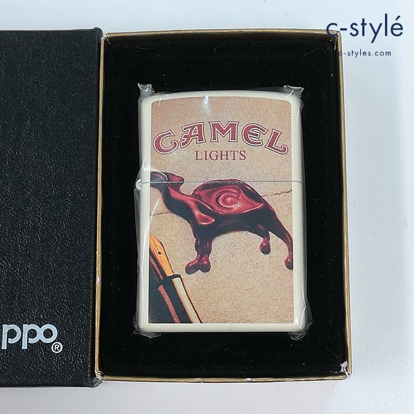ZIPPO ジッポー CAMEL キャメル LIGHTS 2005 蝋印 シーリングワックス オイルライター クリーム系 喫煙具