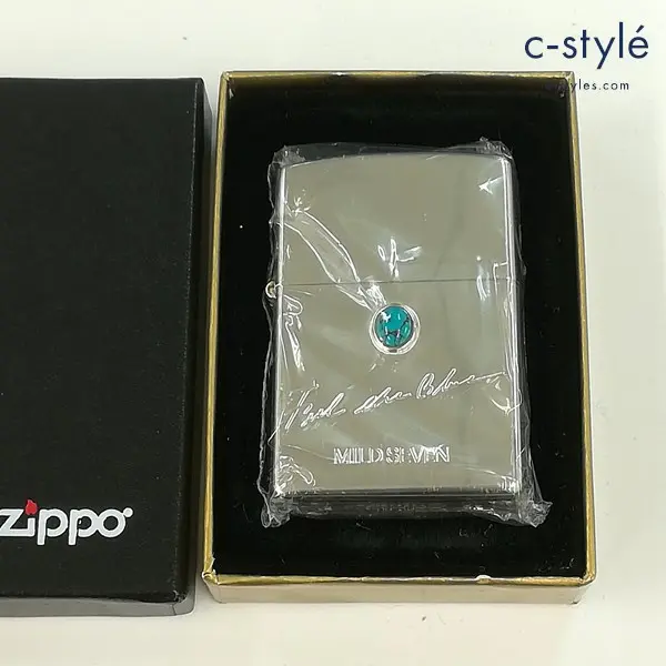 ZIPPO ジッポー MILD SEVEN マイルドセブン feel the blue ターコイズ オイルライター シルバー 喫煙具