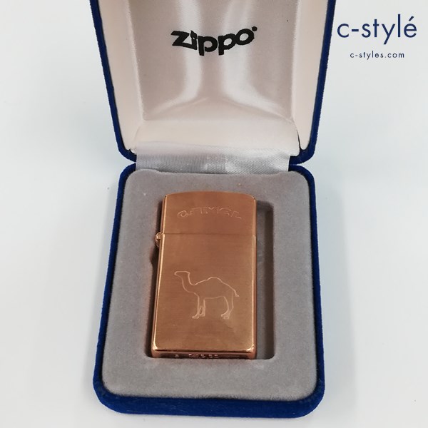 ZIPPO ジッポー CAMEL キャメル スリム オイルライター 銅色 喫煙具