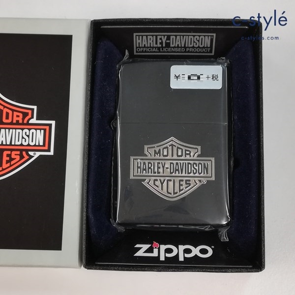ZIPPO ジッポー × HARLEY-DAVIDSON ハーレーダビッドソン ロゴ HDP-37 オイルライター ブラック 喫煙具