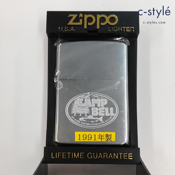 ZIPPO ジッポー 1991年製 CAMP BELL オイルライター シルバー キャンプ 喫煙具