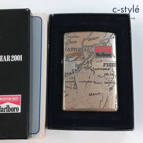 ZIPPO ジッポー MAW OUTDOOR GEAR 2001 Marlboro マルボロ オイルライター シルバー 喫煙具