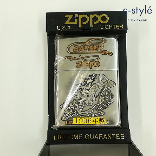 ZIPPO ジッポー 1996年製 BASSER LIMITED オイルライター シルバー 喫煙具