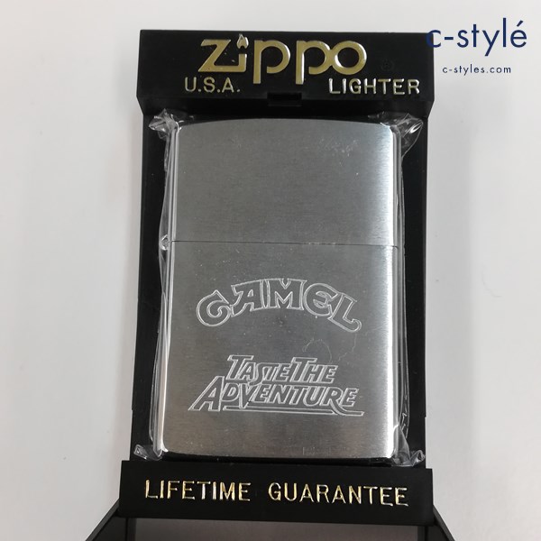 ZIPPO ジッポー CAMEL キャメル TASTE THE ADVENTURE 1993 オイルライター シルバー 喫煙具