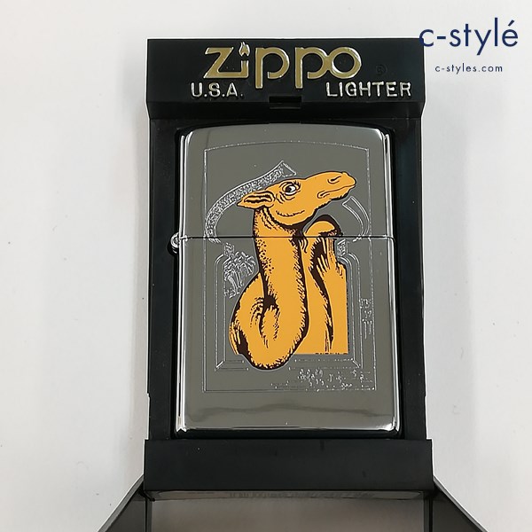 ZIPPO ジッポー CAMEL キャメル IN WINDOW ヨーロッパモデル2002 オイルライター シルバー 喫煙具