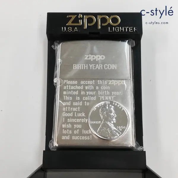 ZIPPO ジッポー BIRTH YEAR COIN オイルライター シルバー 喫煙具