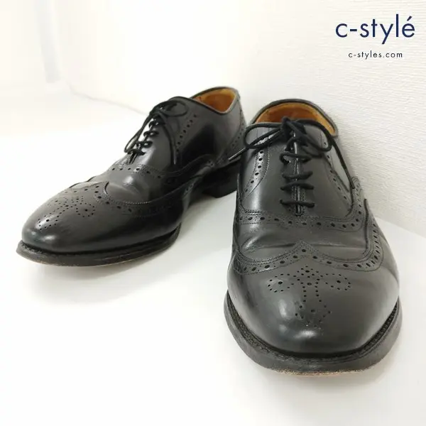 Allen Edmonds アレンエドモンズ ウイングチップレザーシューズ 9E ブラック chester 内羽根 USA製 革靴