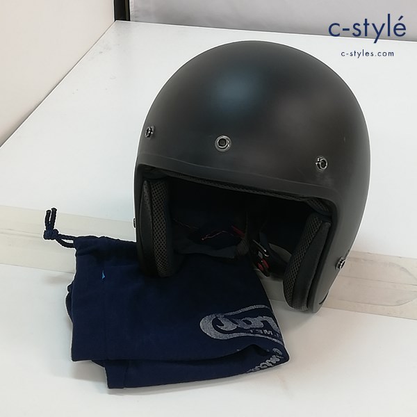 Arai アライ CLASSIC MOD オープンフェイスヘルメット 59．60cm未満 ブラック 2019年製 日本製 バイク用品