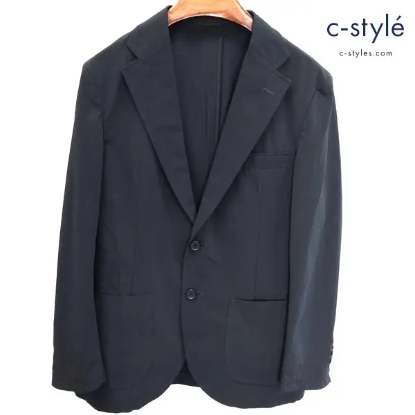 MACKINTOSH PHILOSOPHY TROTTER ソロテックダイヤジャージBOX テーラードジャケット 36R ネイビー 2B