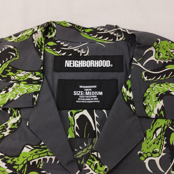 NEIGHBORHOOD ネイバーフッド ALOHA RATTLESNAKE/R-SHIRT SS 201TSNH-SHM08 アロハシャツ M  グレー系の買取金額(買取実績)