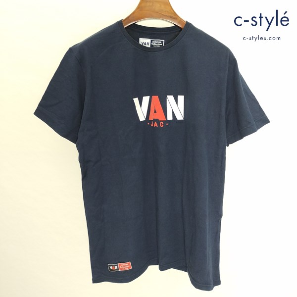 VAN JAC ヴァンヂャケット Tシャツ LL ネイビー アーカイブコレクション 日本製 半袖 綿100