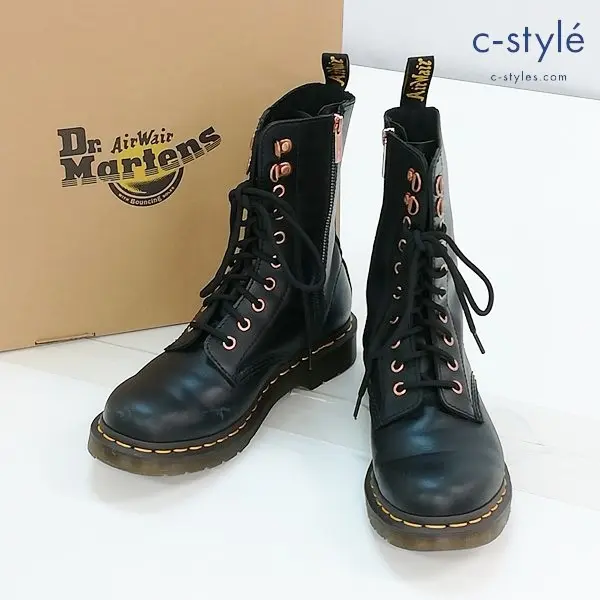 Dr.Martens ドクターマーチン 1490 HDW WANAMA ハードウェア ワナマ 10ホールブーツ UK6 ブラック レディース