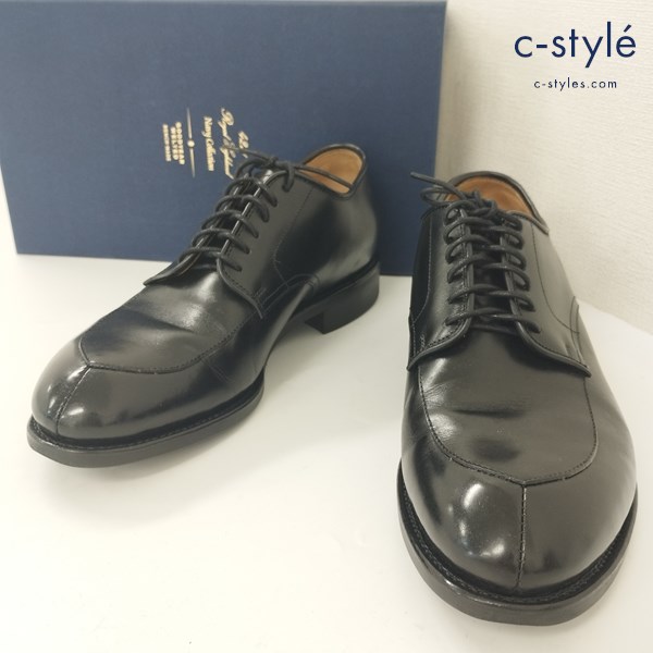 42ND ROYAL HIGHLAND ビジネスシューズ 41 ブラック Vチップ CP2401F Navy Collection 革靴