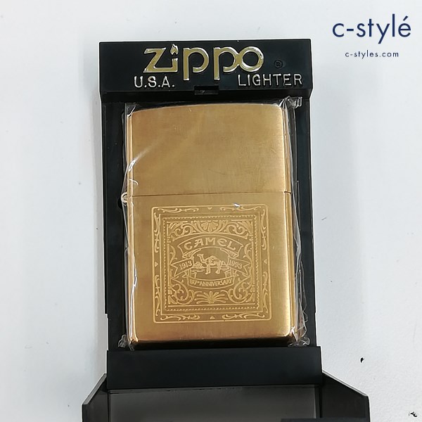 ZIPPO ジッポー Solid Brass CAMEL キャメル 80th Anniversary 1999 オイルライター ゴールド 喫煙具