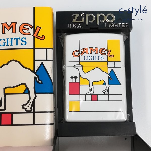 ZIPPO ジッポー CAMEL キャメル PIET MONDRIAN ABSTRACT オイルライター ホワイト 喫煙具