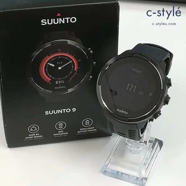 スント SUUNTO 9 GEN 1 BARO BLACK 腕時計 ブラック スマートウォッチ