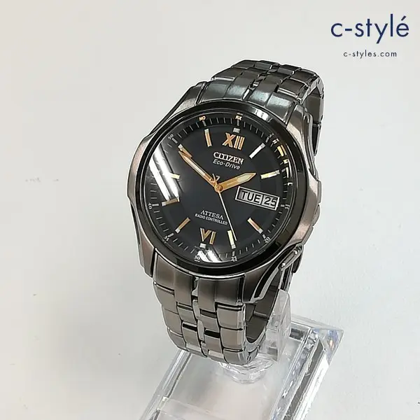 CITIZEN シチズン ATTESA エコドライブラジオコントロール 腕時計 シルバー 日本製 H100-T011357