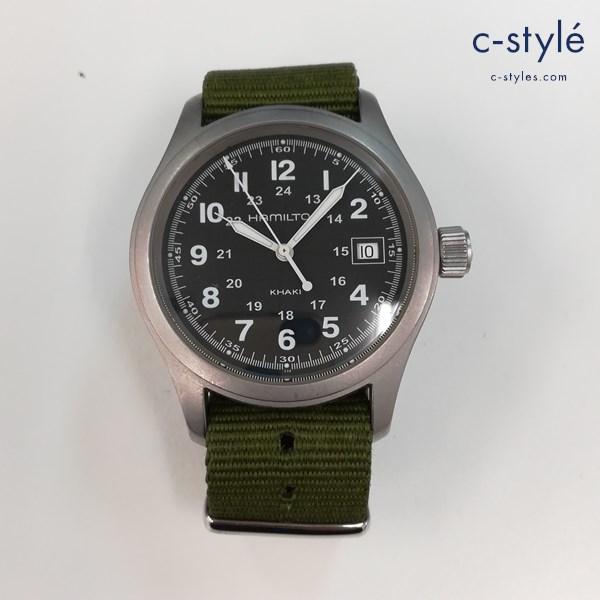 HAMILTON ハミルトン カーキ 腕時計 オリーブ H684812 アナログ クォーツ