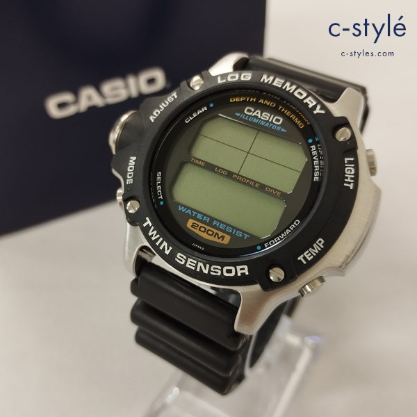 CASIO カシオ G-SHOCK LOG MEMORY 腕時計 ブラック DEP-610 ツインセンサー デジタル