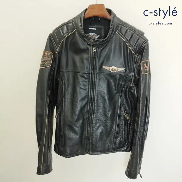 HARLEY DAVIDSON レザージャケット M ブラック 110周年モデル カウハイド 牛革 97145-13VM