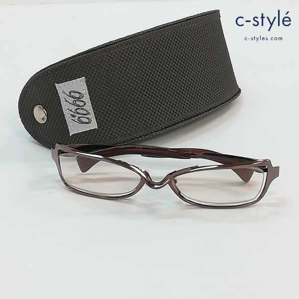 999.9 フォーナインズ 眼鏡 54□18 125 ブラウン S-590T 日本製 メガネ アイウェア
