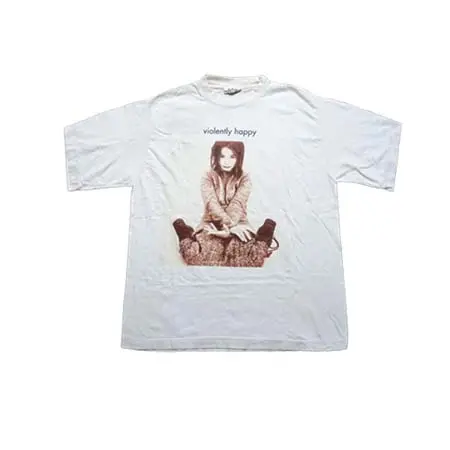 バンドTシャツ(BAND T-SHIRT) BJORK ビョーク Bjrk Violently Happy Tシャツ