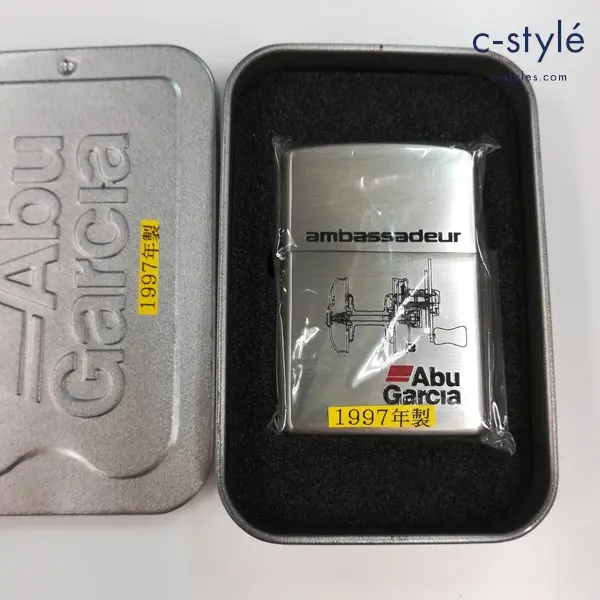 ZIPPO ジッポー 1997年 Abu Garcia オイルライター シルバー 喫煙具