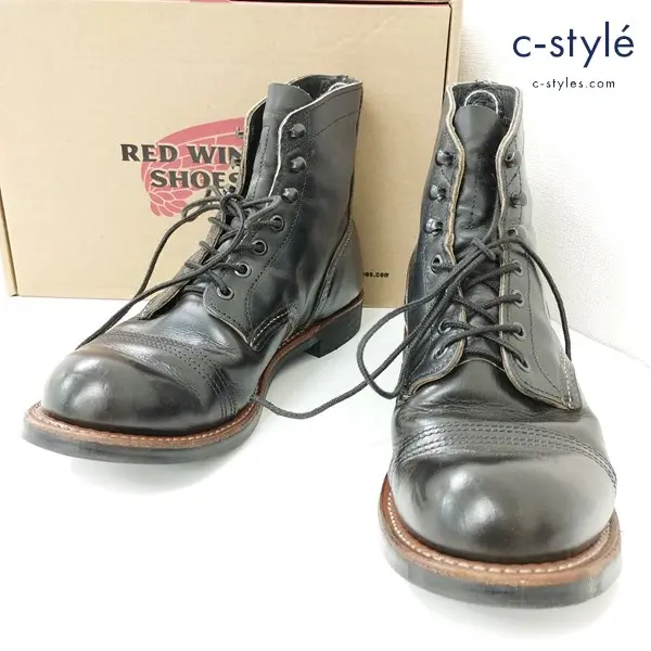 RED WING レッドウィング IRON RANGER アイアンレンジャー レザーブーツ 27cm ブラック 8086 CHARCOAL