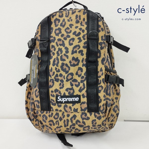 Supreme シュプリーム 20AW Leopard Backpack Bag バックパック ブラウン系 レオパード柄 リュック