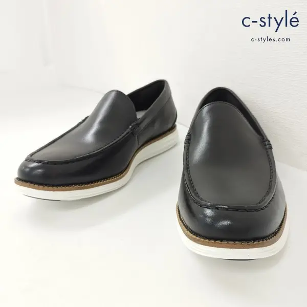 COLE HAAN コールハーン ローファー 8・1/2 ブラック C29696 スリッポン Uチップ RIGINAL GRAND 靴 革靴