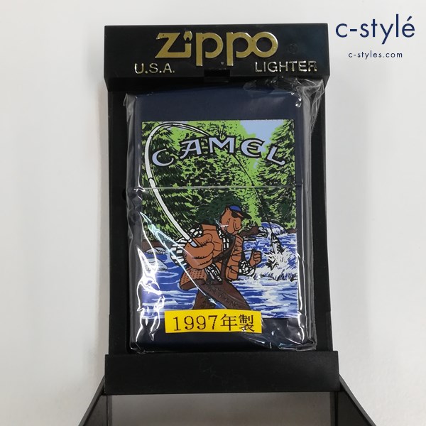 ZIPPO ジッポー 1997年製 CAMEL キャメル オイルライター ネイビー 喫煙具