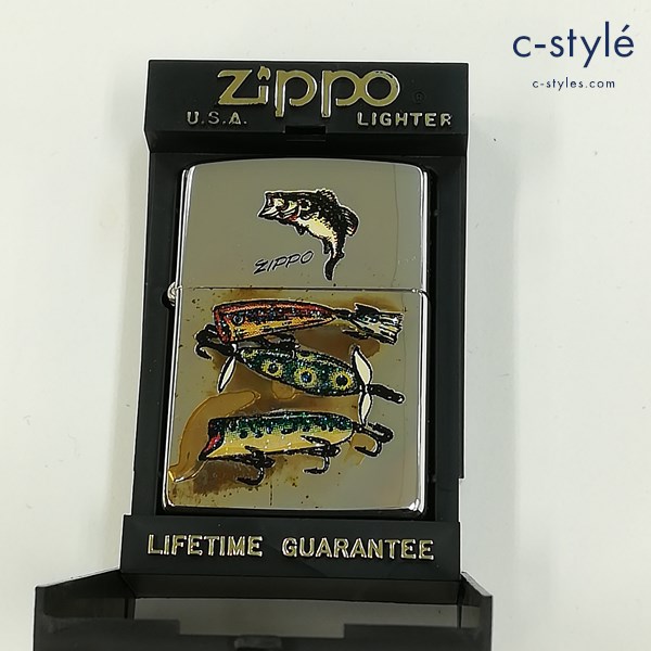 ZIPPO ジッポー 1994年製 釣り ハリ オイルライター シルバー 喫煙具