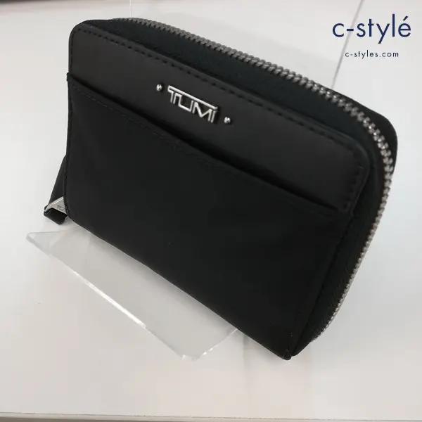 TUMI トゥミ TRI FOLD ZIP AROUND 財布 ブラック ウォレット アラウンド